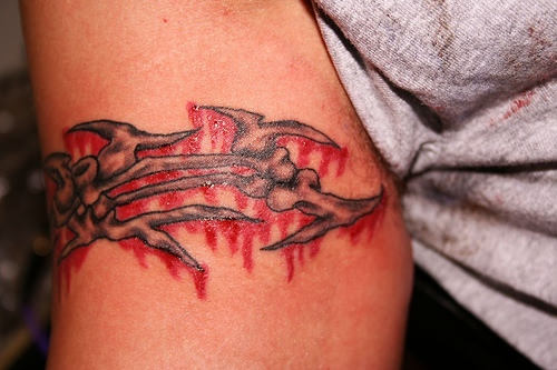 Blood armband Tattoo for men
