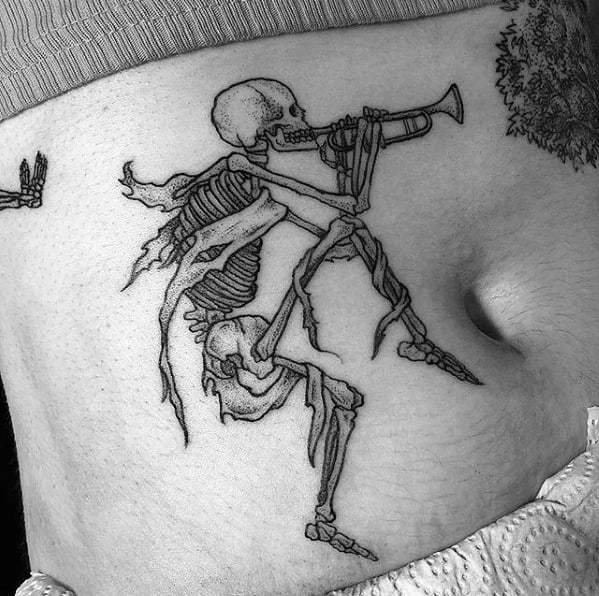 Skeleton Tattoo for girl 
