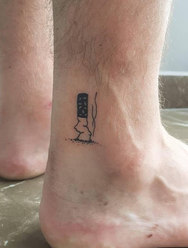 Cigarette Tattoo on leg