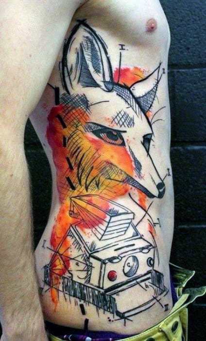 Fox Tattoo for men