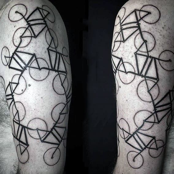 Cycle Loop Tattoo on arm for men