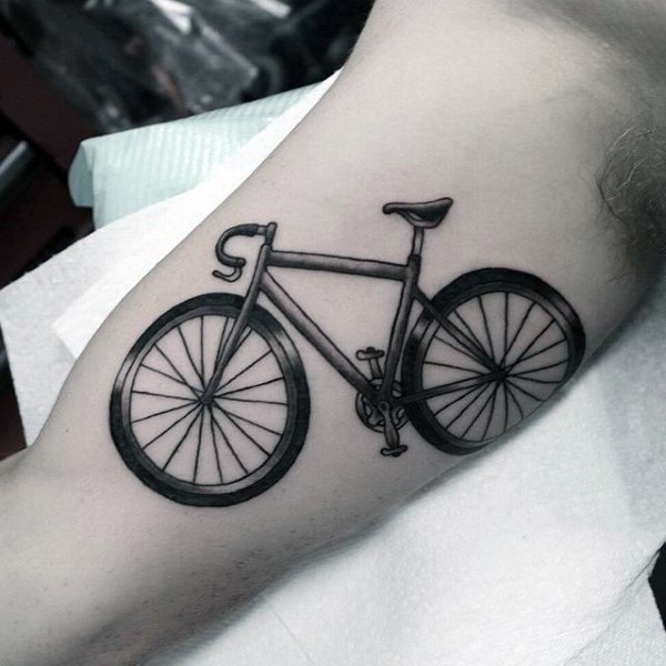 Cycle Tattoo on arm for men