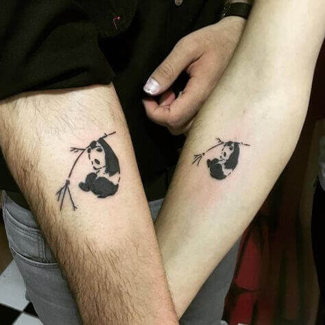 jumping panda tattoo for men and women
