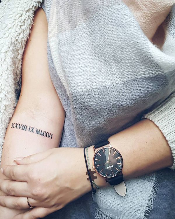 Explore The Meaning Behind The Roman Numerals Tattoo Tattooswin