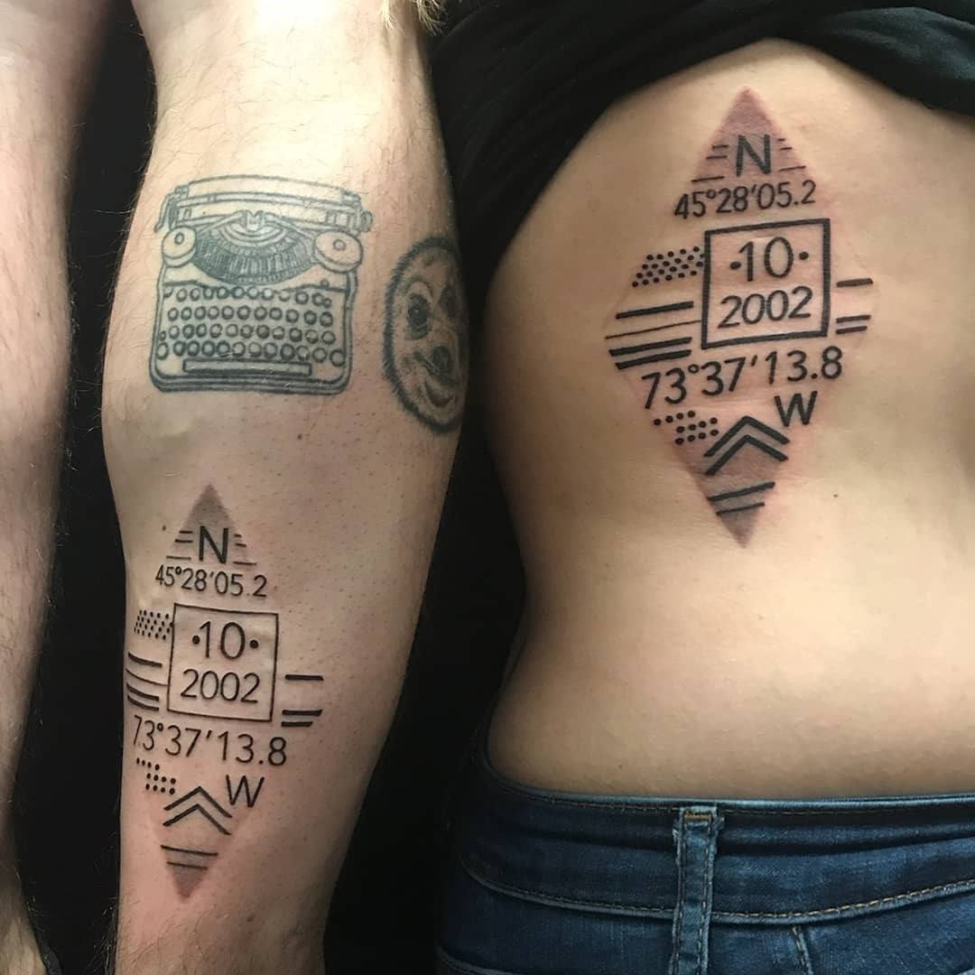The Meaning Behind The Coordinates Tattoo - TattoosWin
