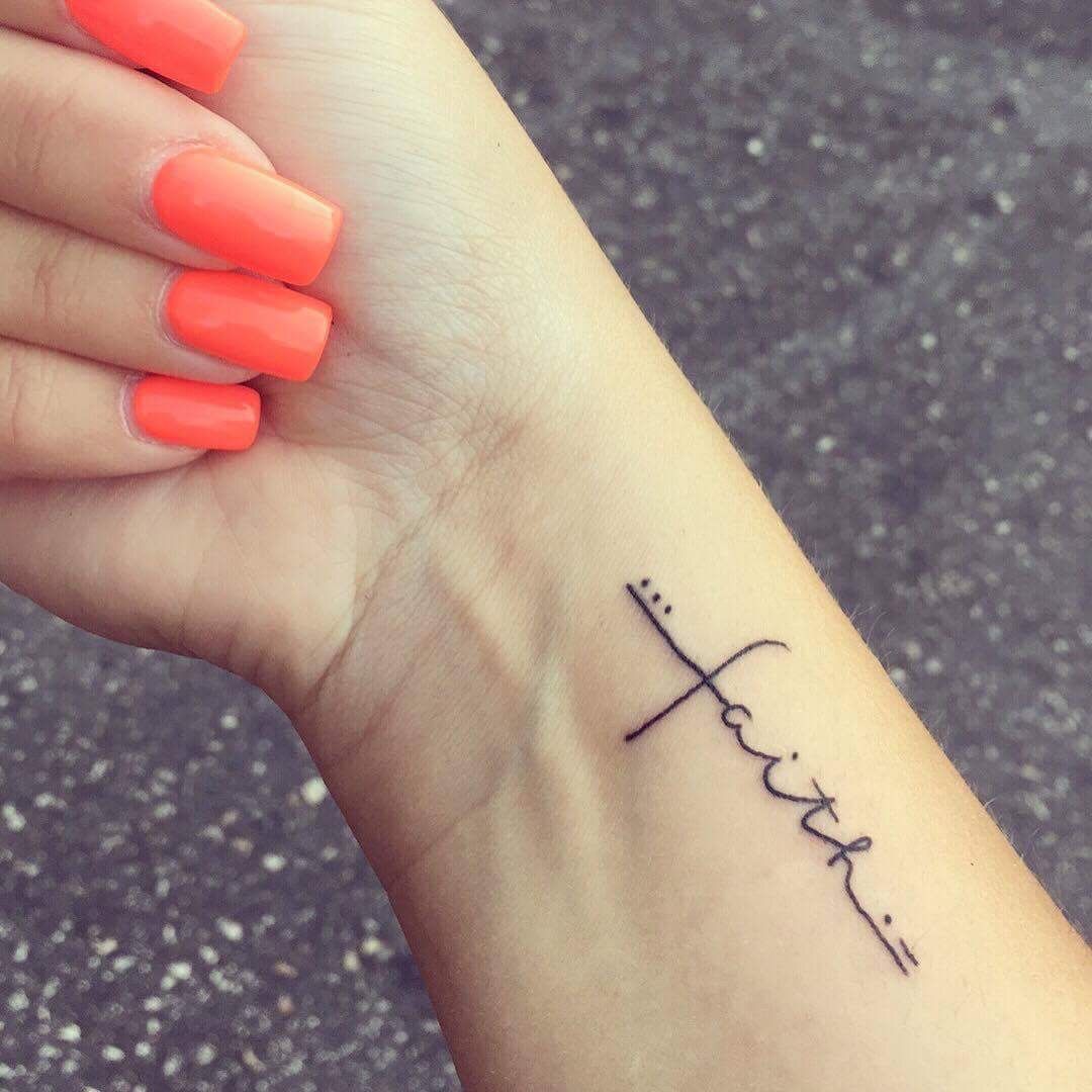 The Meaning Behind Faith Cross Tattoo And Symbols - TattoosWin