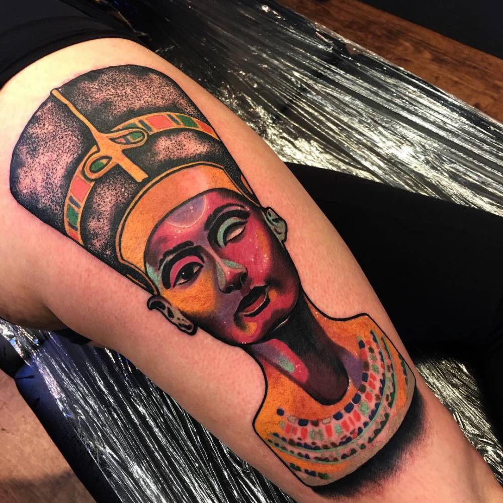 Powerful Nefertiti Tattoo Meanings and Ideas - TattoosWin