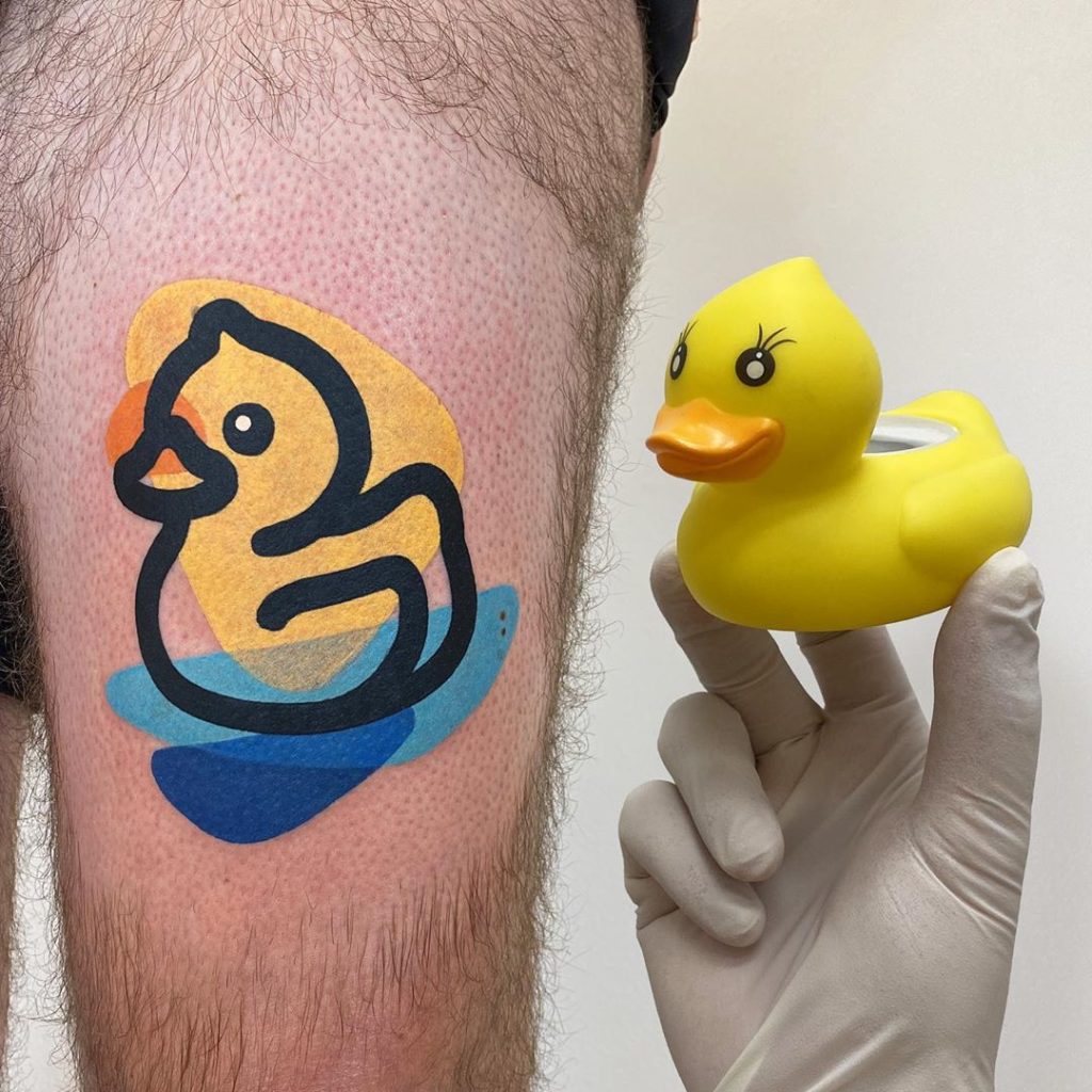 Duck Tattoo on hand