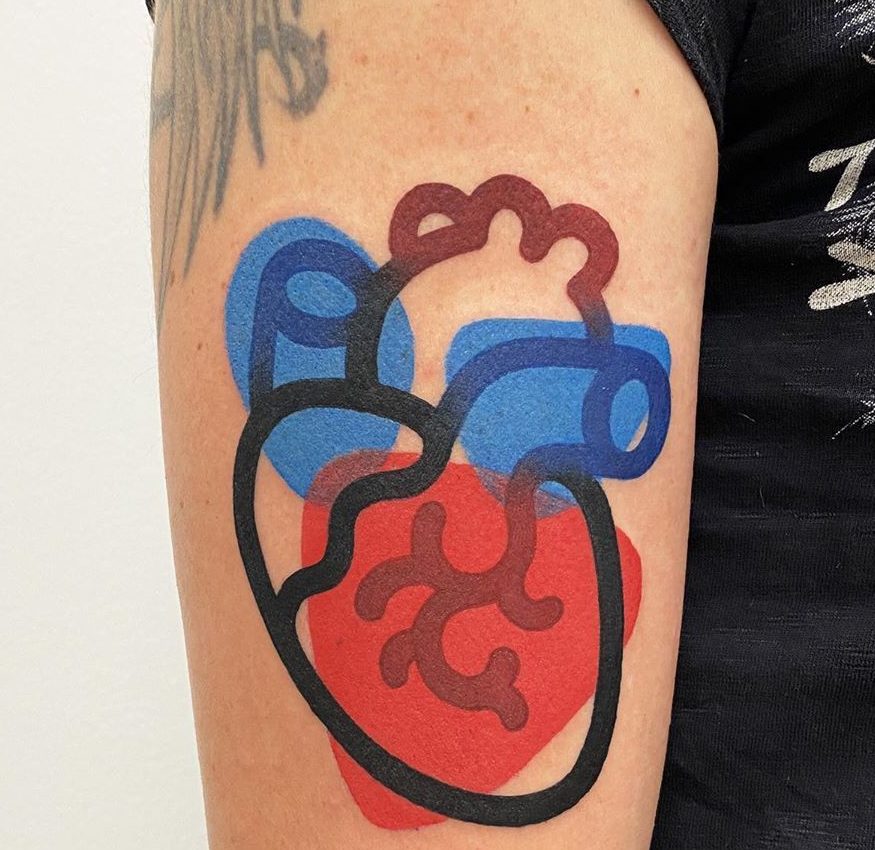 Heart Tattoo for men