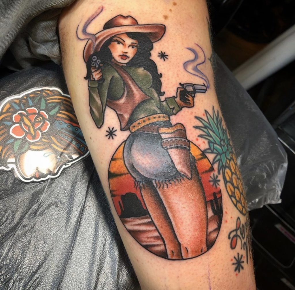 Classy cowgirl tattoo